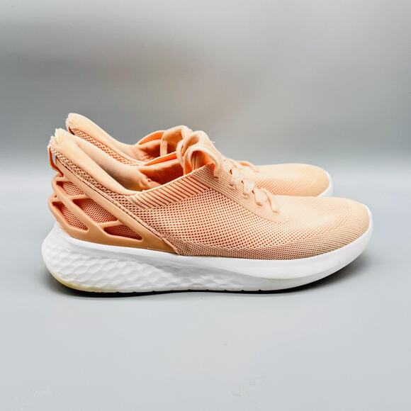 Kizik Shoes Women 10 Peach Athens Hands Free Slip On Sneaker Rabbit Foam Comfort - Picture 1 of 12